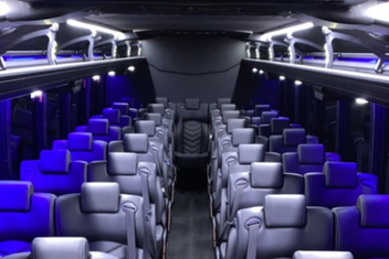 Quincy Charter Bus Interior