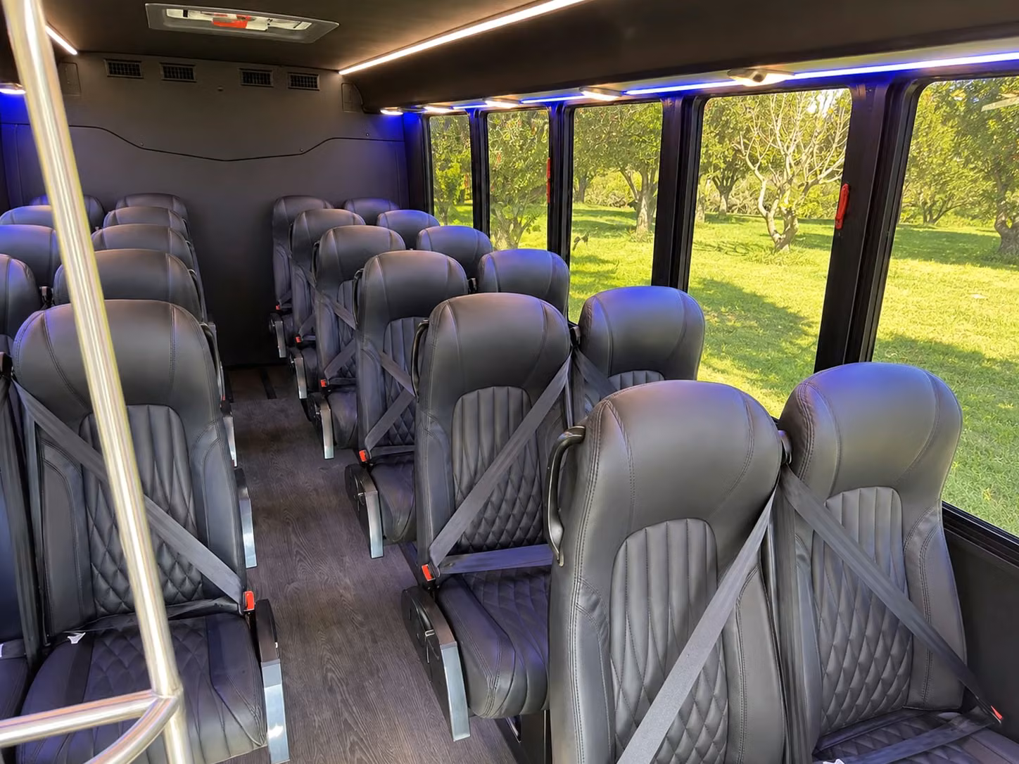 18 passenger minibus interior