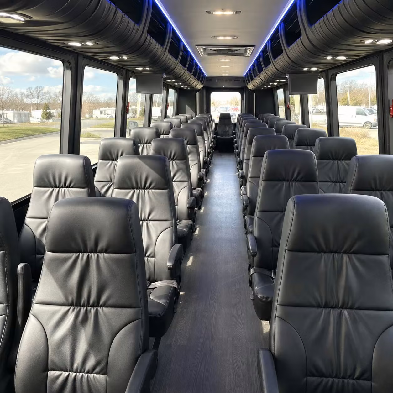 25 passenger minibus inside