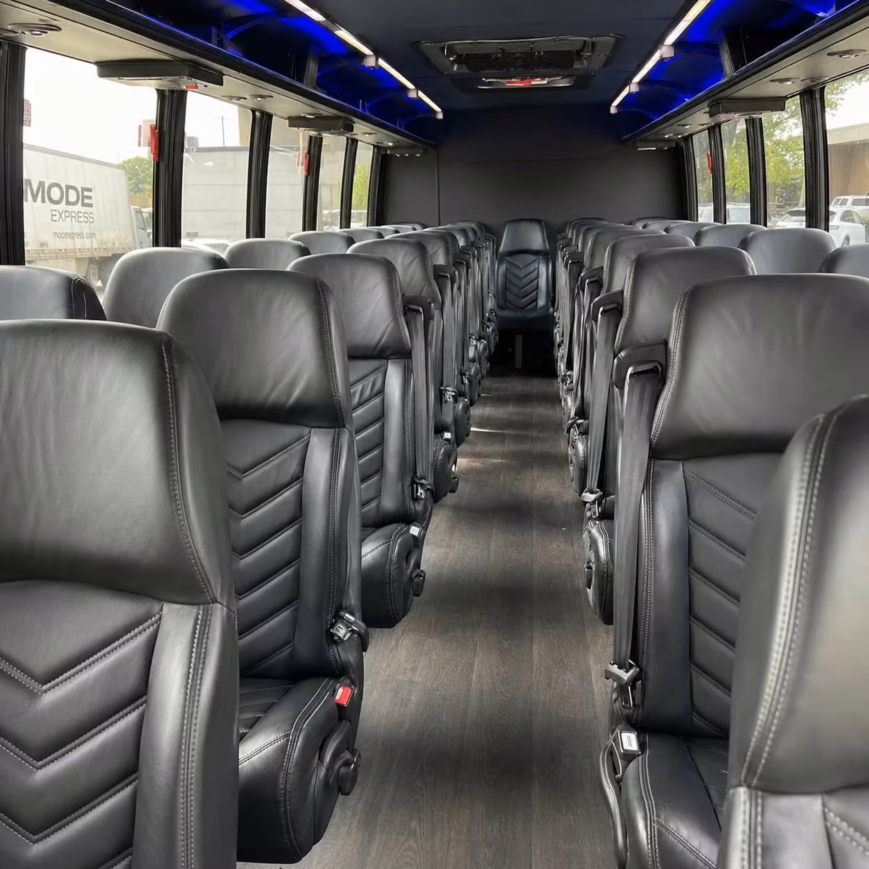 28 passenger minibus inside