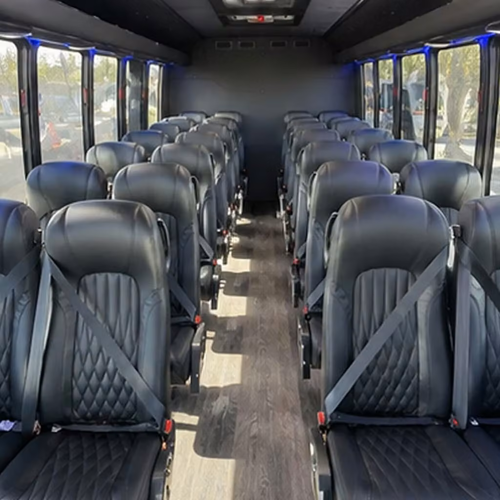 28 passenger minibus interior